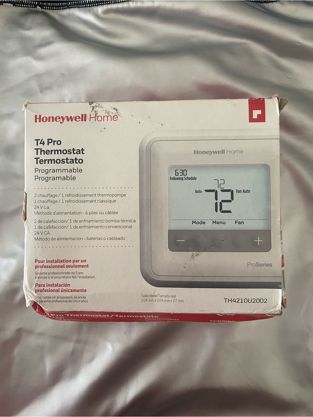 Honeywell Home T4 Pro Programmable Thermostat - White